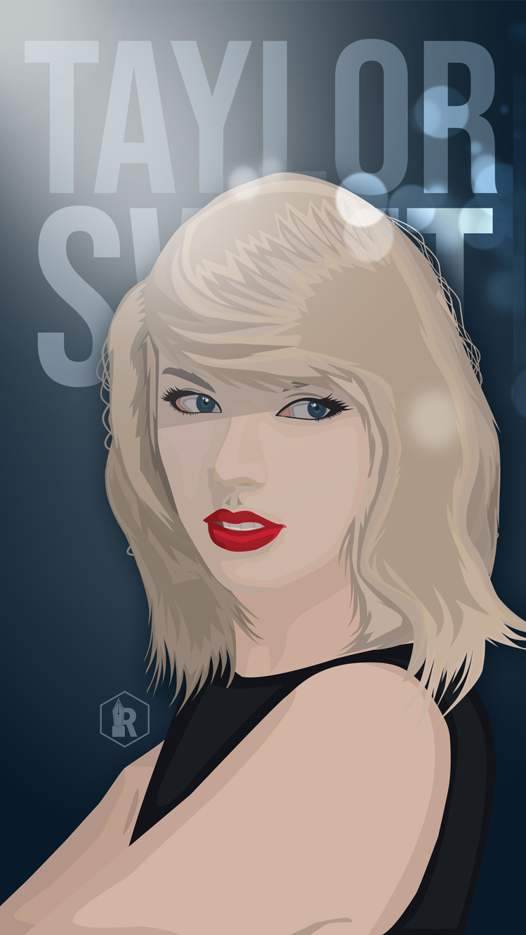 vector art of Taylor Swift